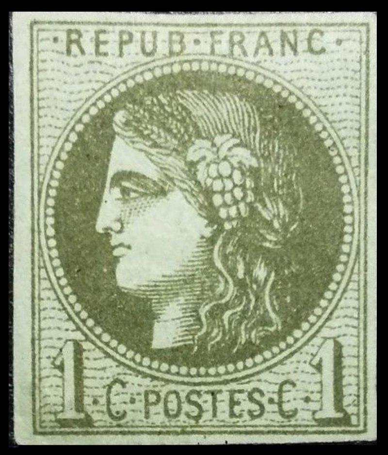 Timbre France Yvert 39 - France Scott 38